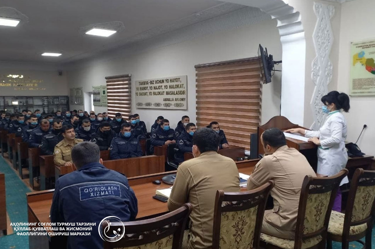 Read more about the article Ҳарбий қисм ва полигонларда касалликлар профилактикаси, соғлом турмуш тарзи асослари ва зарарли одатлар тўғрисида ўтказилиб келинаётган семинарлар ҳақида