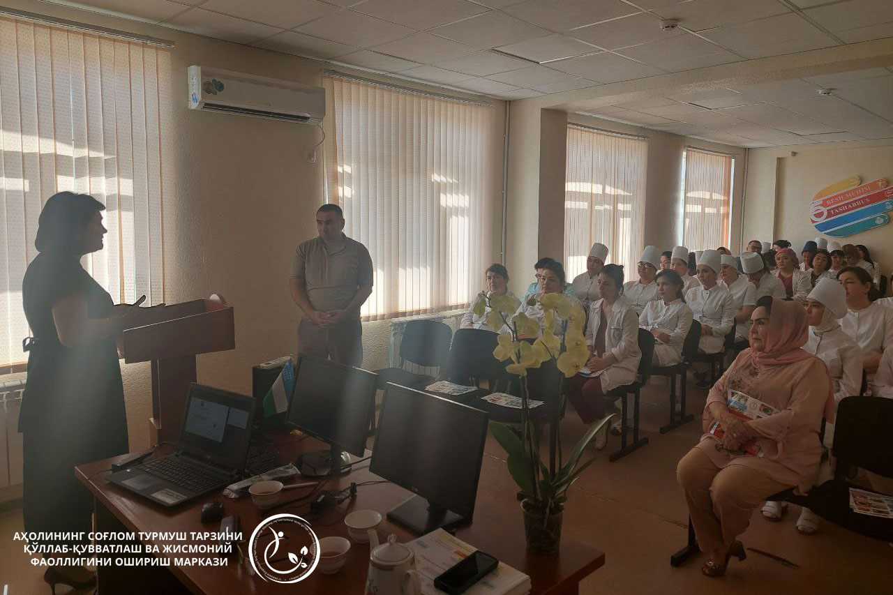 Read more about the article “Соғлом турмуш тарзи асослари ва юқумли бўлмаган касалликлар профилактикаси бўйича махсус семинарлар” ўтказилди